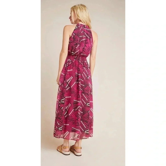 Maeve Anthropologie NWOT Kelli Halter Maxi Dress Size MP - Picture 2 of 12